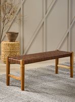 Banqueta Austral Cuero 120x41x46 cm