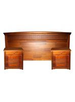 Set Respaldo Véneto King + 2 Veladores