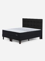Cama Europea Tempo King + Respaldo Issey Grafito