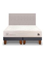 Cama Europea Cocopedic King + Respaldo Tigris