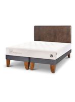 Cama Europea Cocopedic 2 Plazas Base Dividida + Respaldo Baker