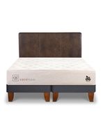 Cama Europea Cocopedic King + Respaldo Baker