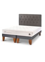 Cama Europea Cocopedic 2 Plazas Base Dividida + Respaldo Kavery