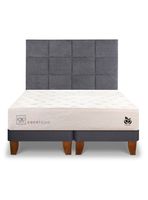 Cama Europea Cocopedic 2 Plazas Base Dividida + Respaldo Tamesis