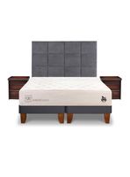 Cama Europea Cocopedic 2 Plazas Base Dividida + Set Muebles Tamesis