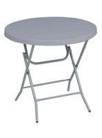 Mesa Plegable Redonda 80 Gris