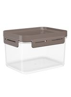 Pote Contenedor Hermético Tapa Flap 1.5 Litro Gris