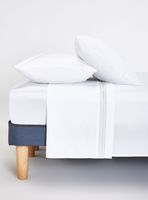 Sábanas King 200 Hilos Borde Plata