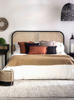 Respaldo Lumz Junco Negro 2 Plazas