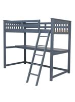 Camarote 1.5 Plazas + Escritorio Boston Azul