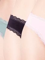 Pack 3 Culotte Algodón con Detalle de Encaje