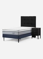Cama Europea 1 Plaza Indie + Set Muebles Issey