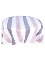 Mantel Kadar Redondo 180 cm Líneas Grises