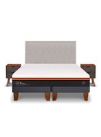 Cama Europea Bee Comfort King + Set Muebles Tigris