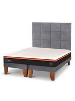 Cama Europea Bee Comfort 2 Plazas Base Dividida + Respaldo Tamesis