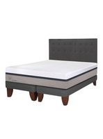 Cama Europea Balance King Base Dividida + Respaldo Eufrates
