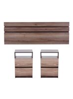 Set 2 Veladores + 1 Respaldo 2 Plazas Ares