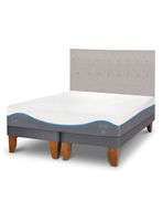 Cama Europea Alaska King + Respaldo Tigris
