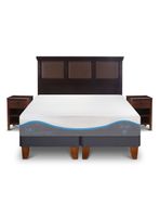 Cama Europea Alaska King + Set Muebles New Torino Chocolate