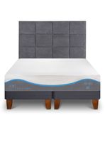 Cama Europea Alaska King + Respaldo Tamesis