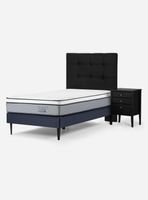 Cama Europea Indie 1.5 Plazas + Set Muebles Issey
