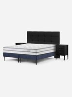 Cama Europea Autonomy 2 Plazas Base Dividida + Set Muebles