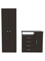 Combo Dormitorio Dreams 1: Clóset 2P + Cómoda Wengue 4C