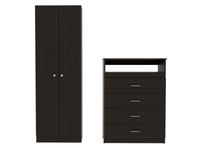 Combo Dormitorio Dreams 5: Clóset 2P + Cómoda Wengue 4C