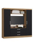 Clóset Trinidad TV 46"" 2 Puertas 3 Cajones Freijó Negro