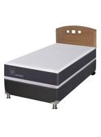Box Spring New Ortopedic B5 Black 1 Plaza + Respaldo New Gales Sin Textil