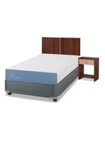 Cama Americana Excellence 1.5 Plazas x190 cm + Set de Muebles Stylo