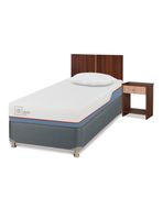Cama Americana Excellence Plus 1 Plaza + Set Muebles Stylo + Almohada