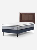 Cama Europea Indie 1.5 Plazas + Respaldo Rachel