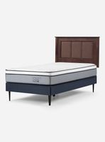 Cama Europea Indie 1 Plaza + Respaldo