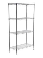 Estante Acero Cromado 36 x 91 x 160 cm 4 Repisas