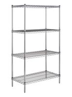 Estante Acero Cromado 46 x 91 x 160 cm 4 Repisas