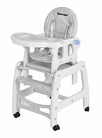 Silla de Comer New 3 Funciones Gris Claro