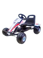 Auto a Pedal Go Kart Racing Blanco