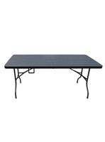 Mesa Plegable Negra 180 cm