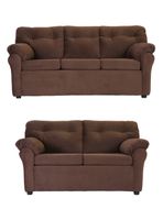 Juego de Living América Felpa Sofás 3C + 2C