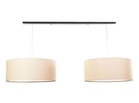 Lámpara Diseño 3 Colgante 2L Doble Cromo