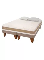 Cama Europea Rilassati Infinity 2 Plazas Long Base Dividida + Almohadas