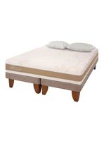 Cama Europea Rilassati Infinity King Base Dividida + Almohadas