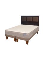 Cama Europea Rilassati King Base Dividida + Respaldo New Torino Chocolate