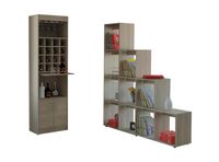 Combo Living Beijing Rovere Bar Kava + Biblioteca Escalera