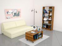 Combo de Living Classic Biblioteca + Mesa de Centro