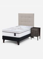 Cama Europea Art 4 1.5 Plazas + Set Muebles Issey