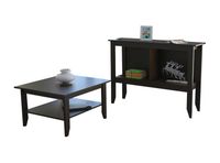 Combo Living Essential Wengué Mesa de Centro + Arrimo Attimo