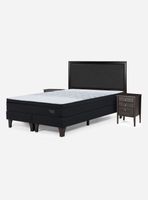 Cama Tempo 2 Plazas Base Dividida Nolita Grafito