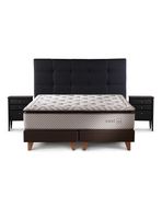 Cama Europea Nest 2 Plazas Base Dividida Issey Grafito